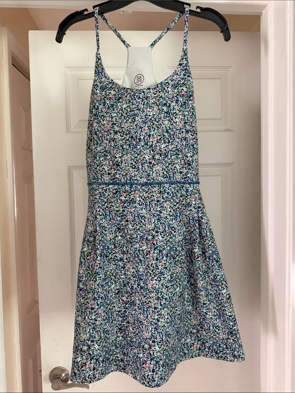 Floral Tank Sundress with shorts. Medium